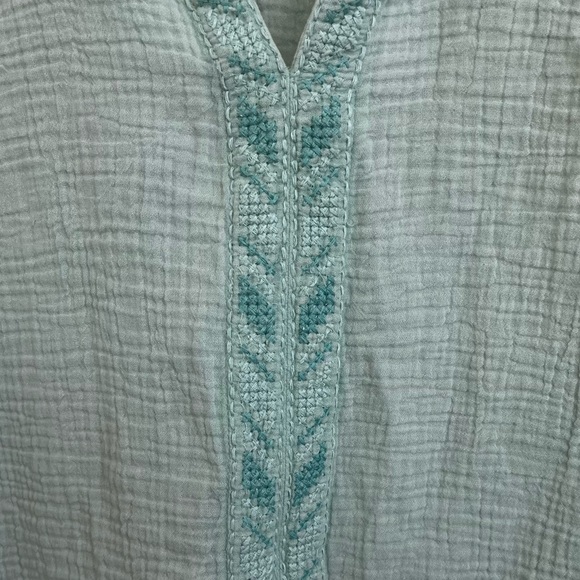 Faherty Lucia Organic Cotton Gauze Top Size XL - Picture 3 of 6